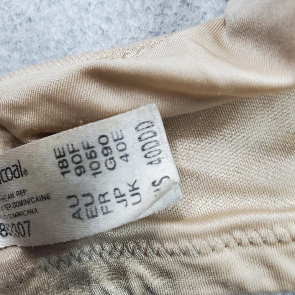 Wacoal Women Bra 40DDD Beige Floral T Shirt Underwired Strap Adjustable